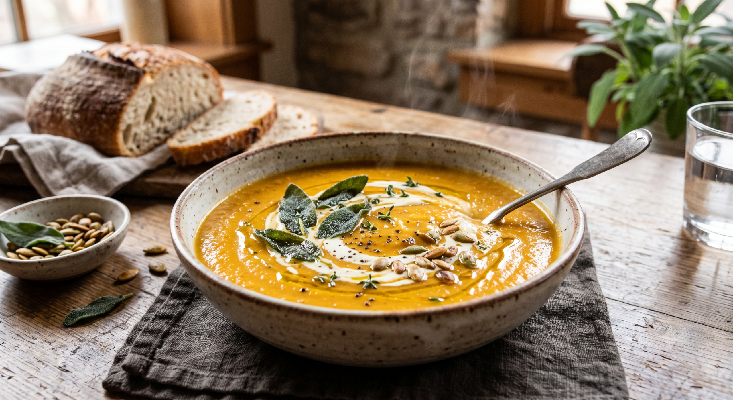 Butternut and sage soup